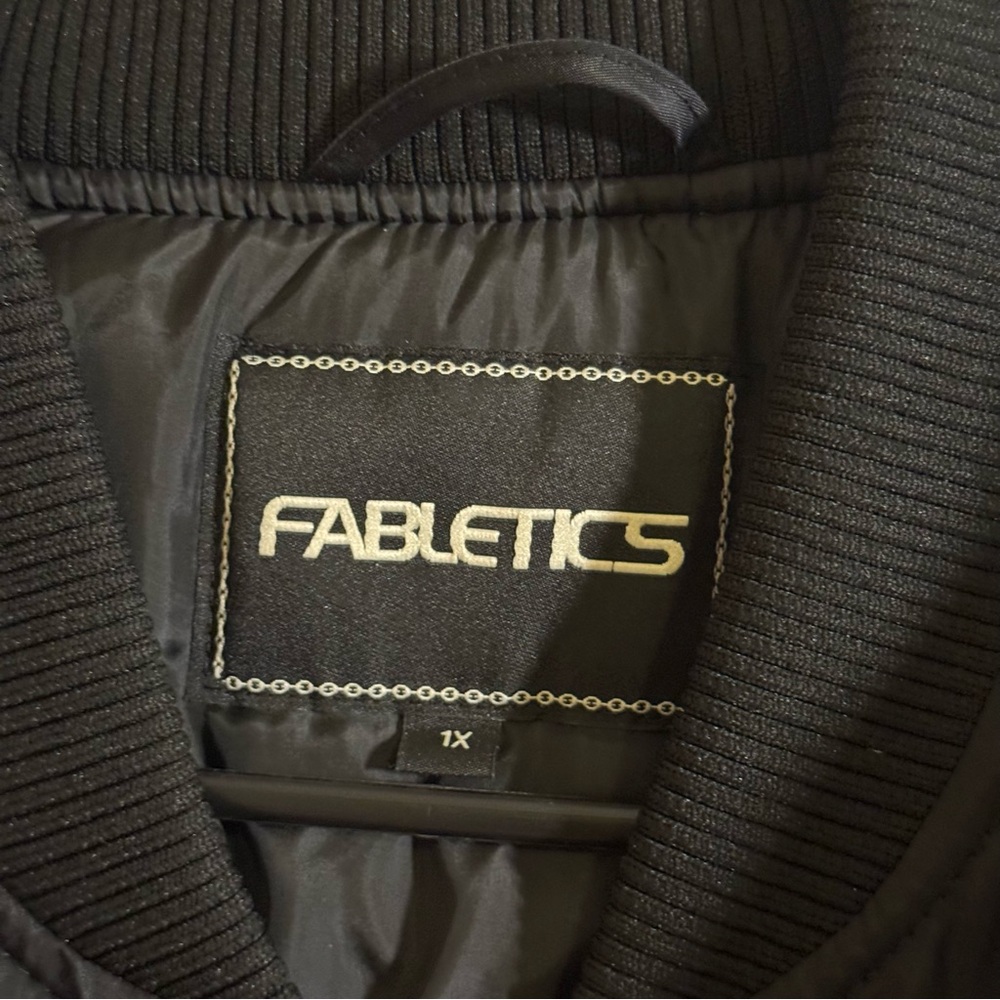 Fabletics Women's Iconic Oversized Bomber Jacket Black XL/XXL - Picture 10 of 13